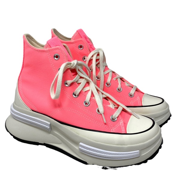 Converse Run Star Legacy CX High Shoes Electrical Pink Canvas Women Size A05012C - Picture 2 of 9